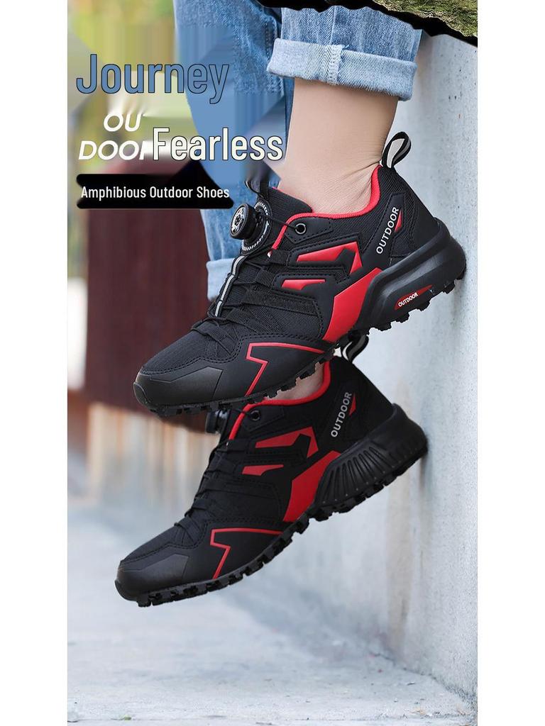 Men's Wear-Resistant Cycling & Hiking Lockless Shoes for Outdoor Sports