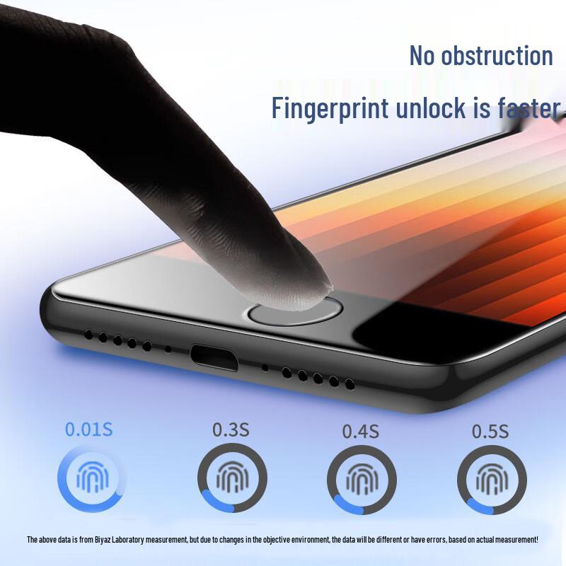 Biaoyazi Tempered Glass Screen Protector for iPhone SE/8/7 (2-Pack)