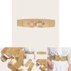 Gold Metal Alloy Waist Belt With Asymmetric Design And Snap Closure For Womens Fashion