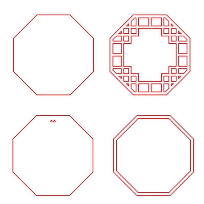 Retro Geometric Shape Quicksand Brick DIY Shake Acrylic Quicksand Blank Plate Quicksand Plate Acrylic Material Easy Use