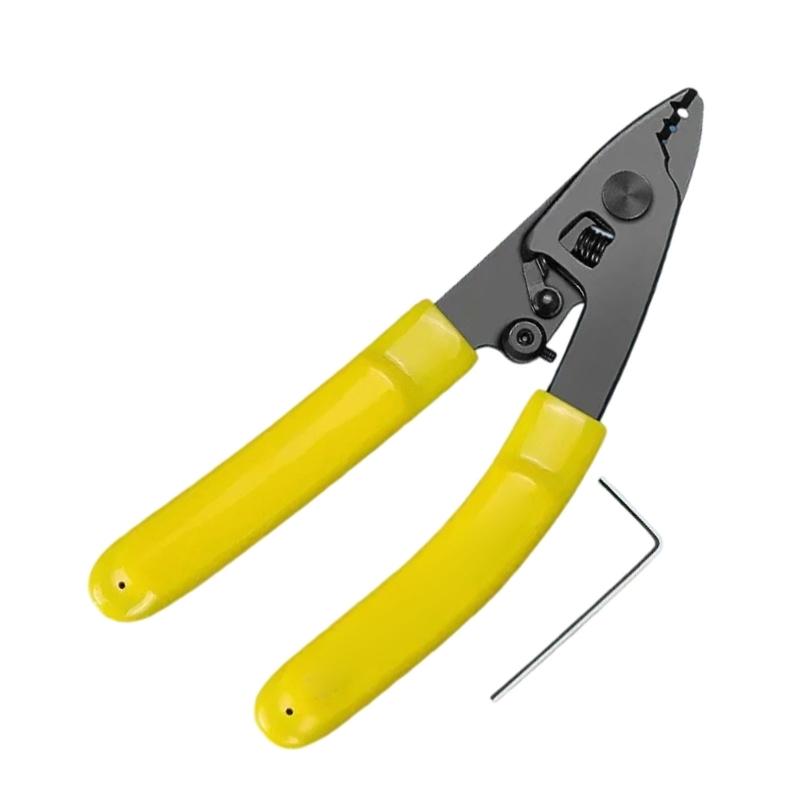 Professional Fiber Optical Stripping Tool With Safety Lock Metal Design Ergonomic Grip Design For Networking Cables Wire