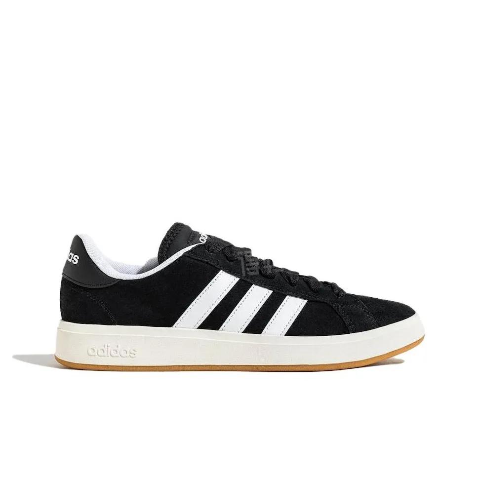 Adidas Grand Court Base 00s 'Black White Gum' Sneakers JP6335