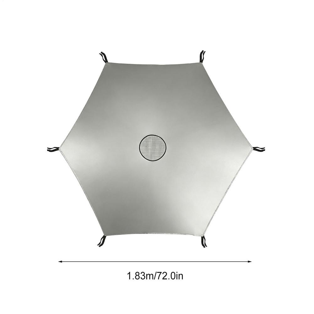 Trampoline Top Cover For 6/8/10/12Ft 6-pole Trampoline Waterproof Heavy Duty Protective Sunshade Tent For Trampoline Accessory