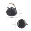 HwaGui Iron Teapot, 600ml, Induction Compatible, Direct Heat, Iron Kettle, Iron Supplement