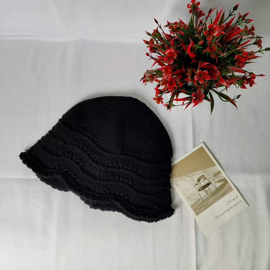 New Knitted Wool Hats In Early Autumn, Children's Small Faces, Sunscreen Visors, Basin Hats, Cold Hats, Women's Fashion
