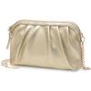 VASCHY Clutch Bag for Women, Wedding Bag, Party Bag, Formal Bag, Reception Handbag, Shoulder Bag, Gold