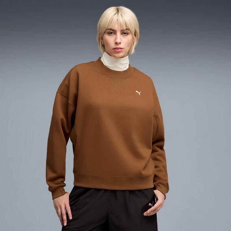 PUMA Women s Loose Fit Pullover Sweatshirt L