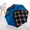 1pc Abstract Pattern Automatic Folding Umbrella - Portable Collapsible Design, 8-Rib Iron Frame, Durable Fabric yy251125214