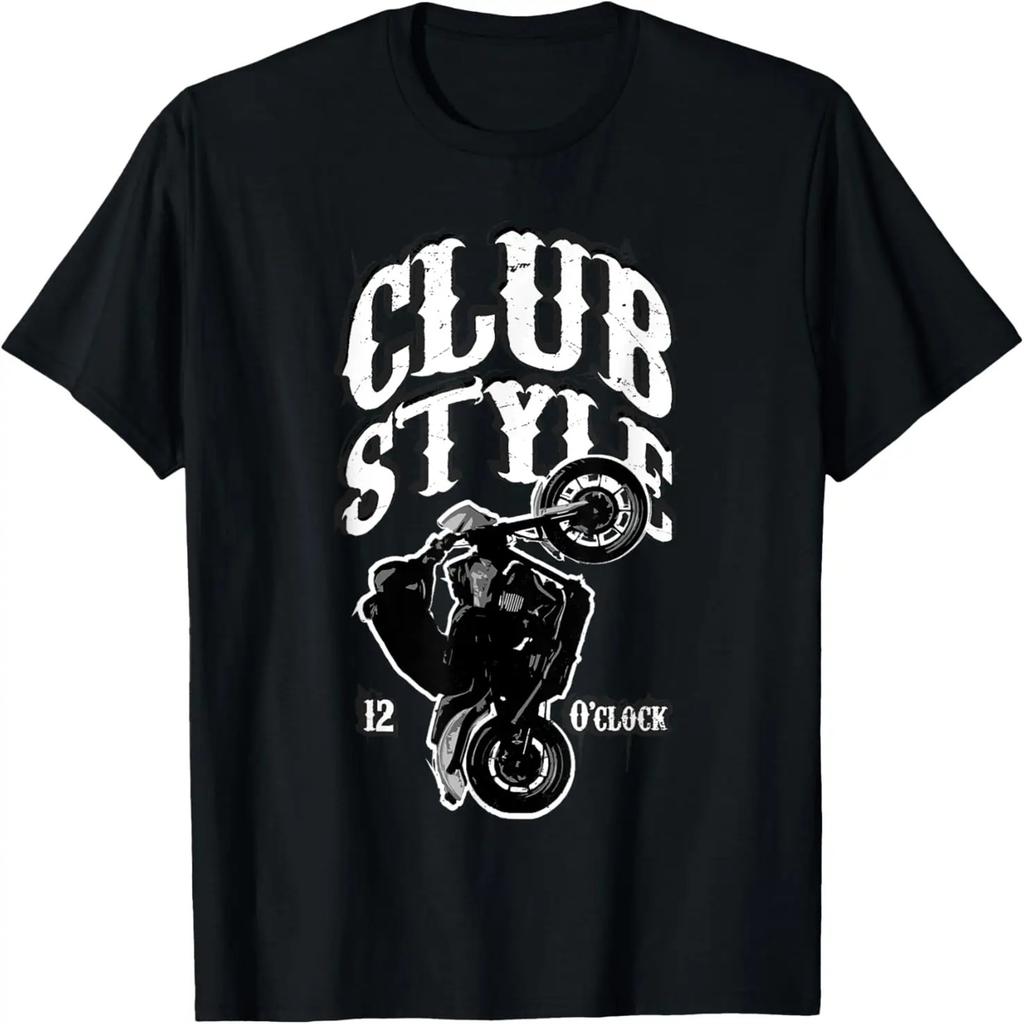 Wheelie Motorcycle Rider Stunt Rider Clubstyle Motorcycle T-Shirt
