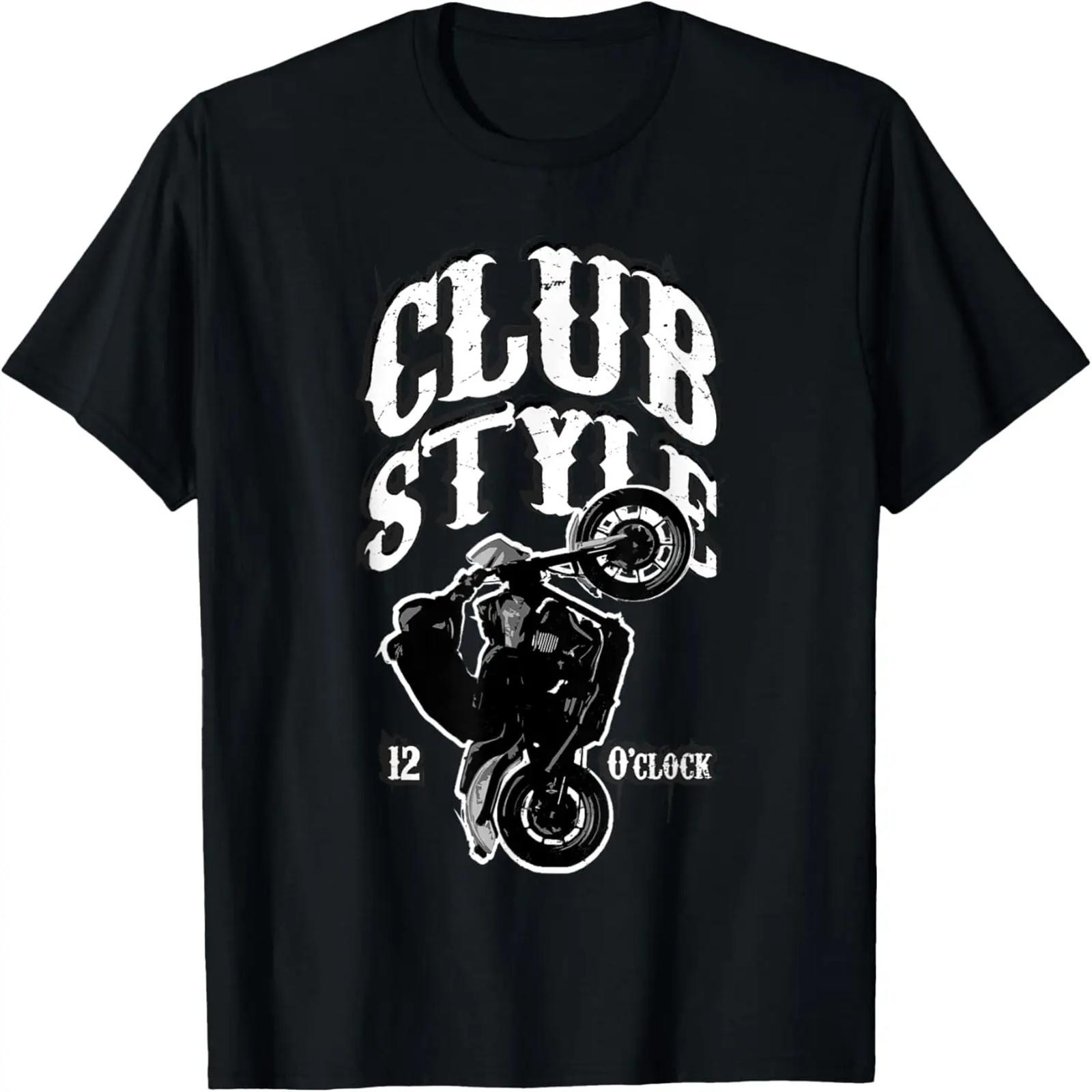 

Wheelie Motorcycle Rider Stunt Rider Clubstyle Motorcycle T-Shirt XXXXXL чёрный