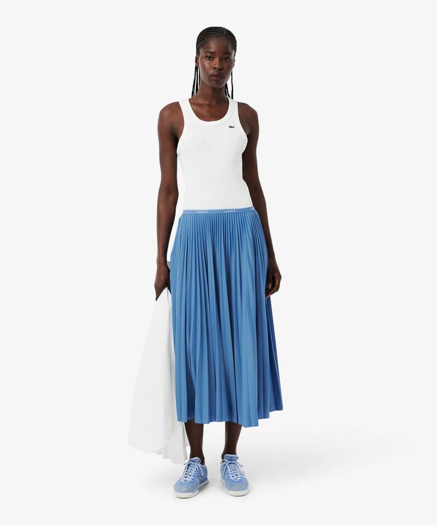 Lacoste Women'S Essential Long Pleated Skirt Jf1402-56G 776