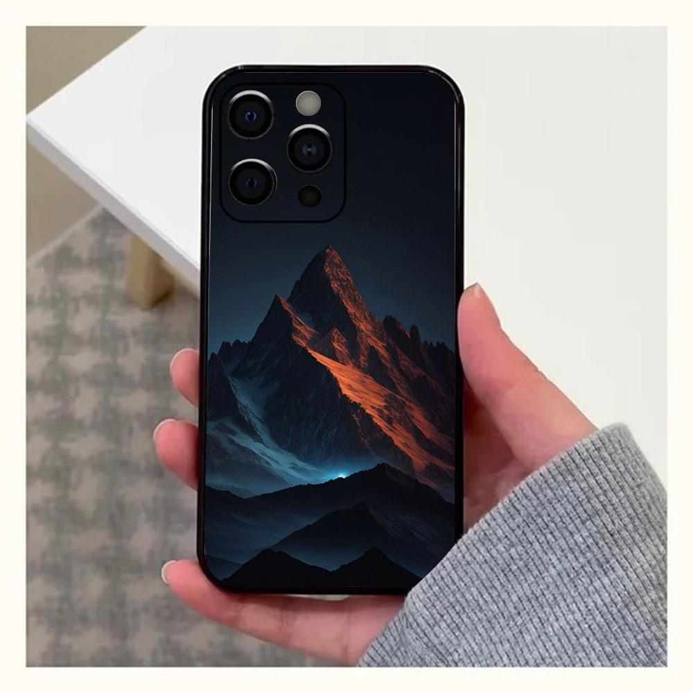 Everest mountain world first Phone Case For Apple iPhone 15,14,13,12,11,Pro,X,XS,Max,XR,Plus,Mini Soft Black Cover