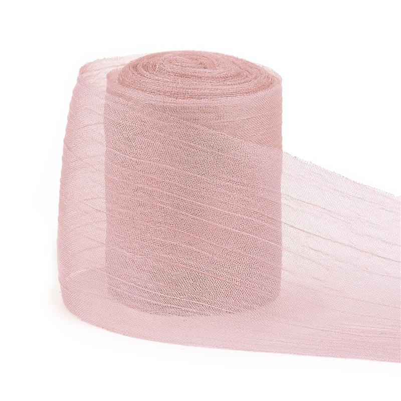 Straight Wrinkled Yarn Ribbon Chiffon Wedding Wrinkle Mesh Accessories Bright Silk Wrinkle Gift Box Flower Bundle Packaging