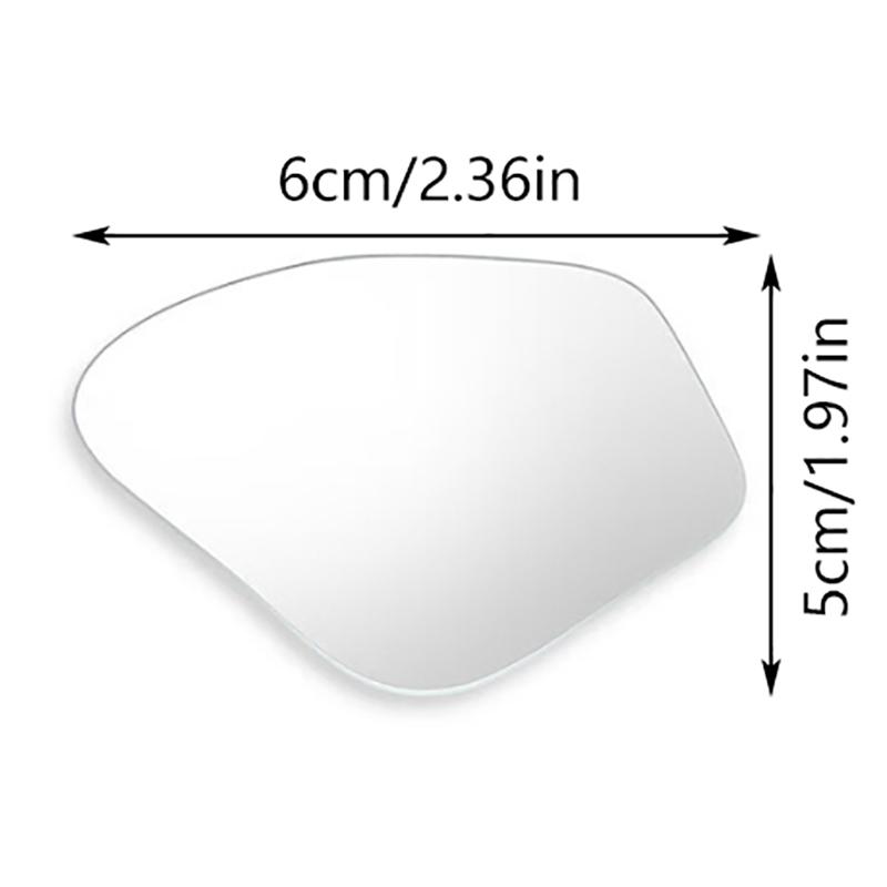 2Pcs Car Rearview Mirror 360 ° Adjustable Wide-Angle Reversing Assist Blind Spot Mirror Novice Parking Observation Practical Car