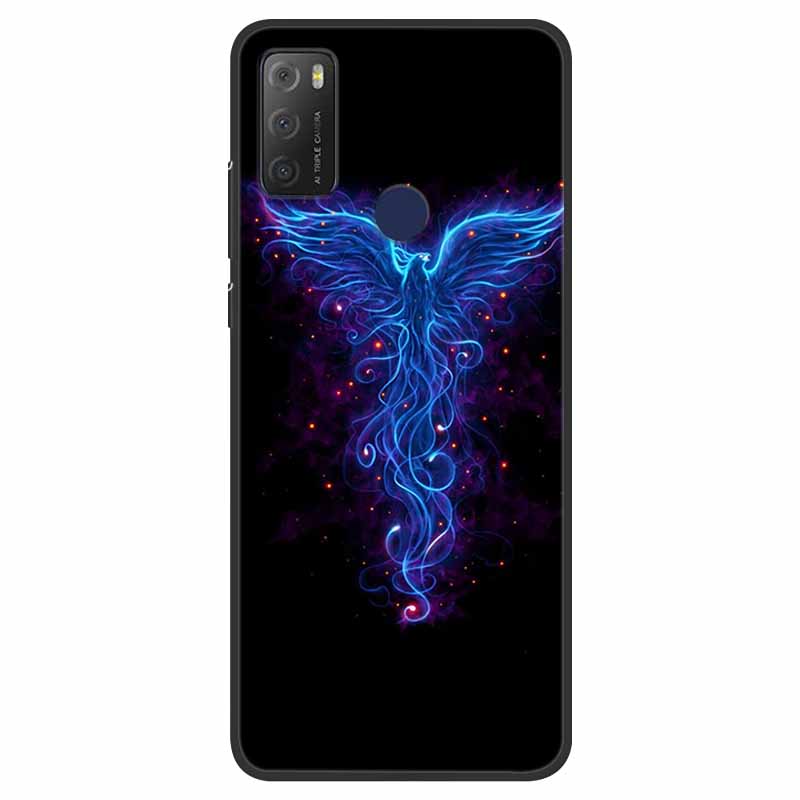 For TCL 20Y Case Marble Soft Silicone Back Wolf Shell for TCL 20E 6125F 6.52 Inch Fundas Phone Cover For TCL20Y 6156D 20 E Coque