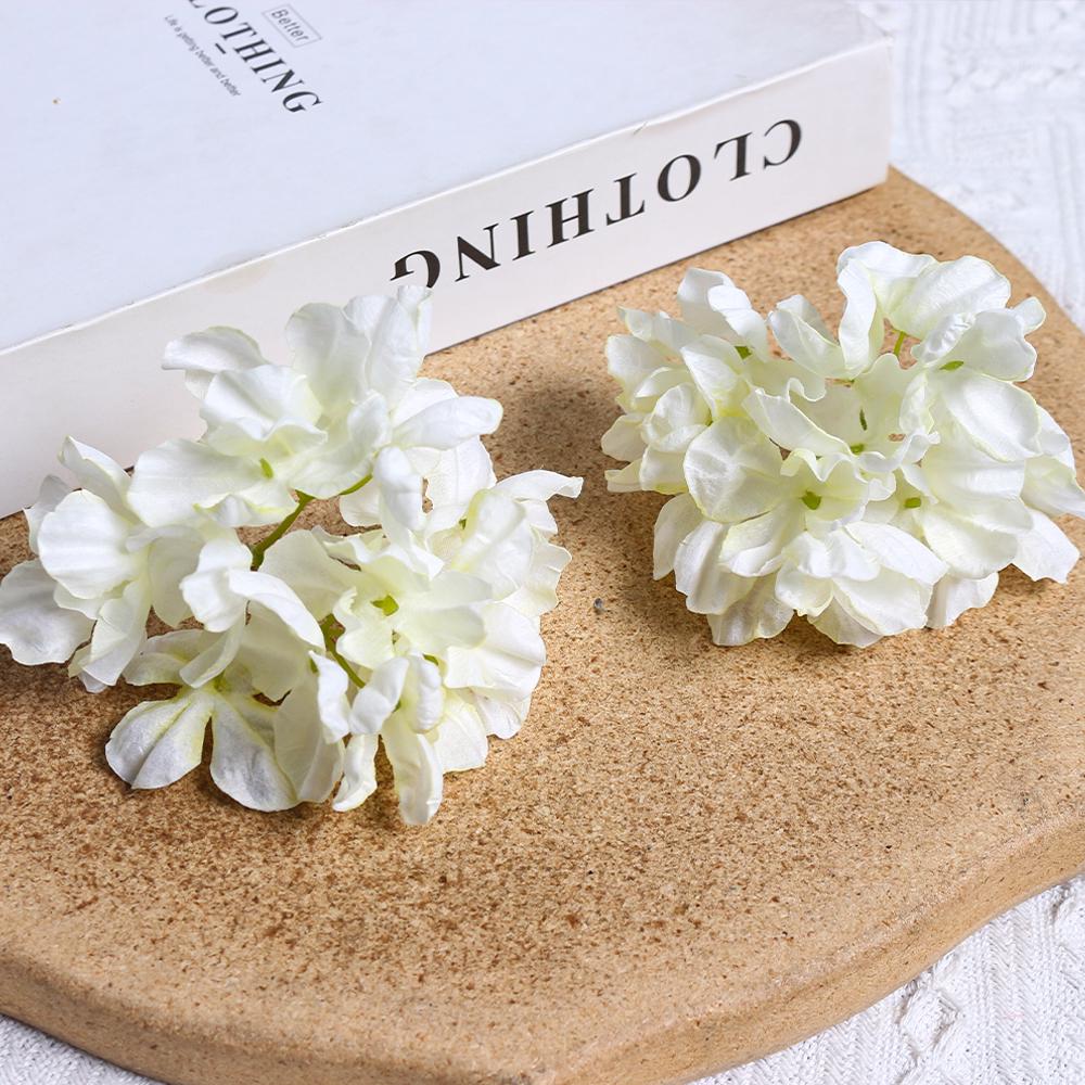Künstliche Hortensienblüten mit verbrannten Rändern: Seide DIY Antiker Stil Hanfu Kopfschmuck Zubehör