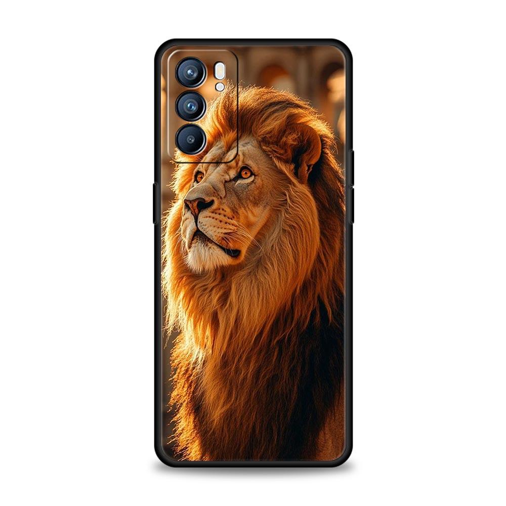 Etui na telefon Zwierzęta Tygrys Wilk Lew Do Oppo A54 A53 A52 A15 A95 A16 A78 A79 A80 A98 4G Find X5 X6 Reno10 12 13 F Pro 5G Pokrowiec