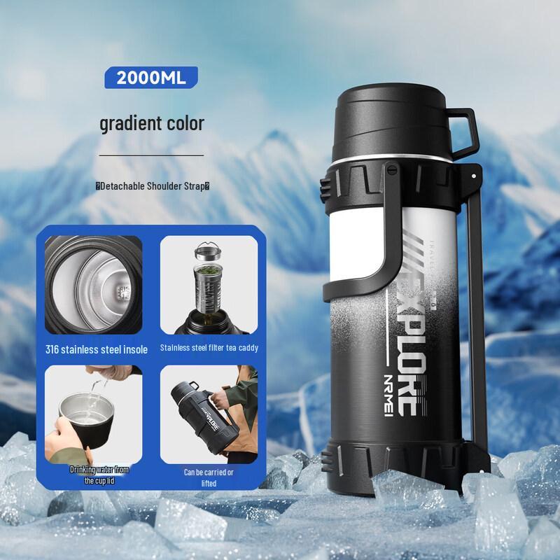 Youluo 2000ML Insulated Outdoor Water Bottle
