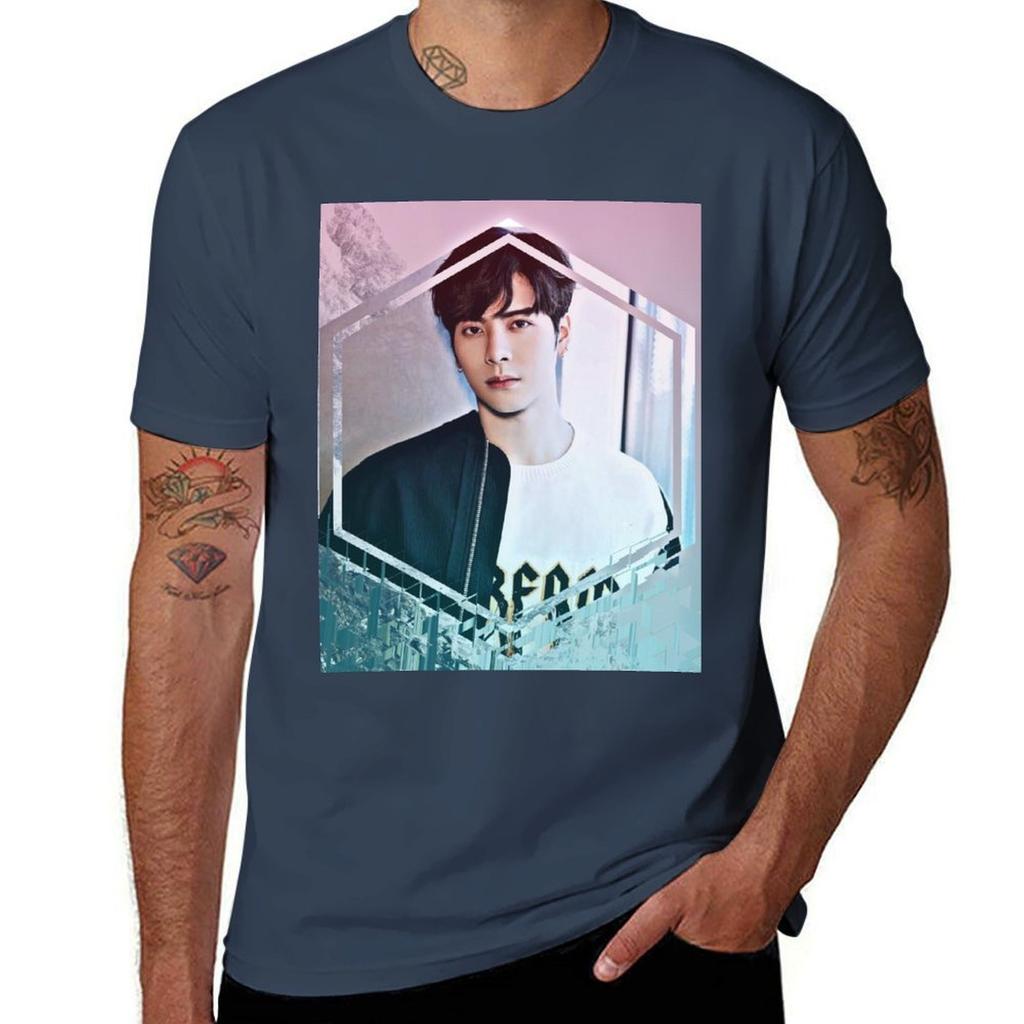 Jackson Got7 Edit T-Shirt Basic Komfort-Passform T-Shirt für Herren