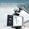 Universal 360 Degree Mirror Mount Phone Car Rearview Holder Extension Bracket