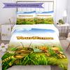 Biene Maja Customize Your Name Bedding Set Breathable Duvet Cover with Pillowcases Home Decoration Birthday Gift