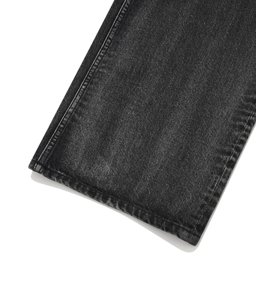FALLETT Hand Brush Denim Pants Black