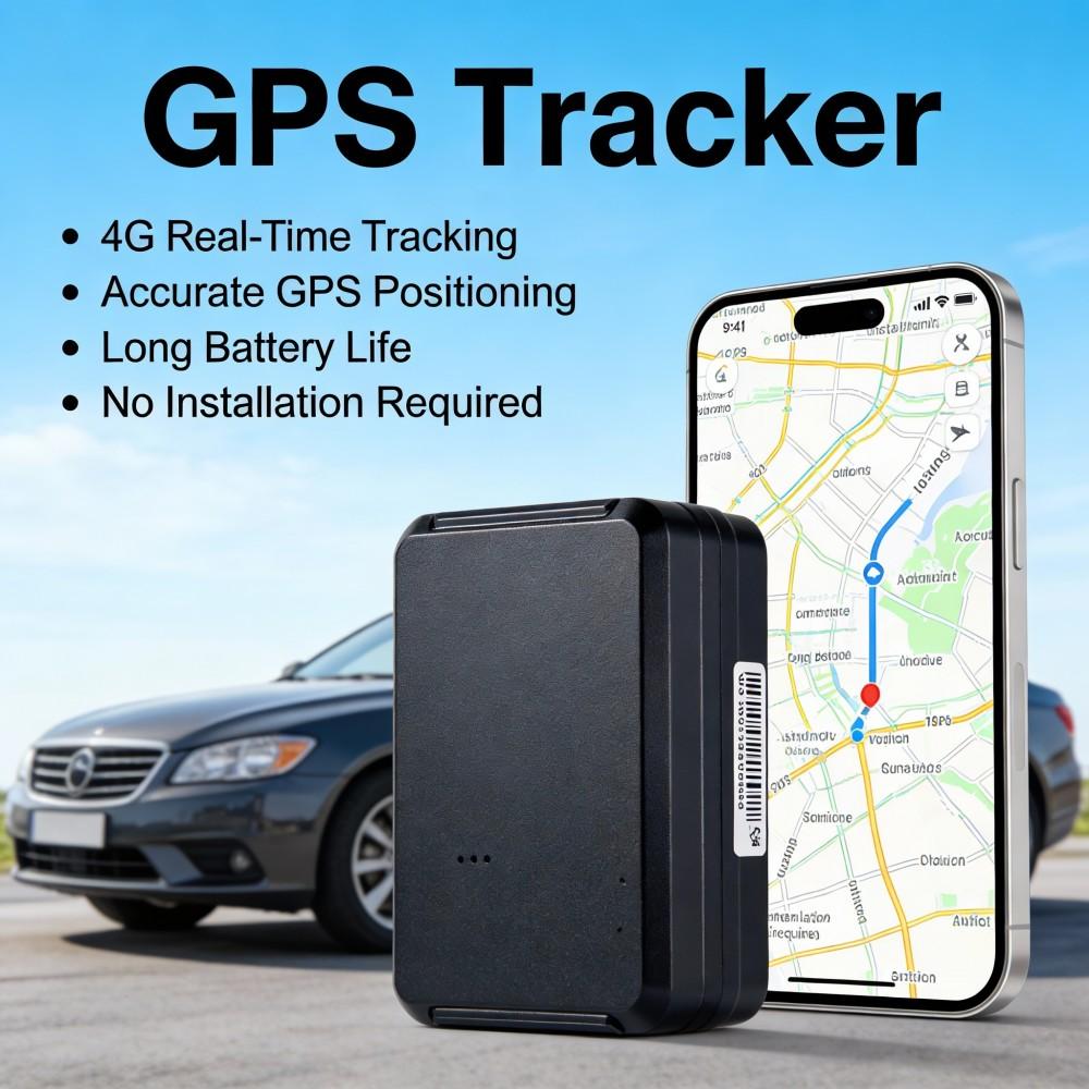 4G + Beidou Dual-Mode GPS Car Tracker - Outdoor Anti-Theft Device with Real-Time Location Monitoring & Emergency Alerts