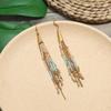 Bohemian Ethnic Dangle Earrings - Women's Hand-Woven Vintage Holiday Long Earrings