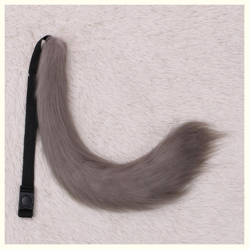 A handmade anime cute fox girl plush fox tail cosplay accessories beast tail waist