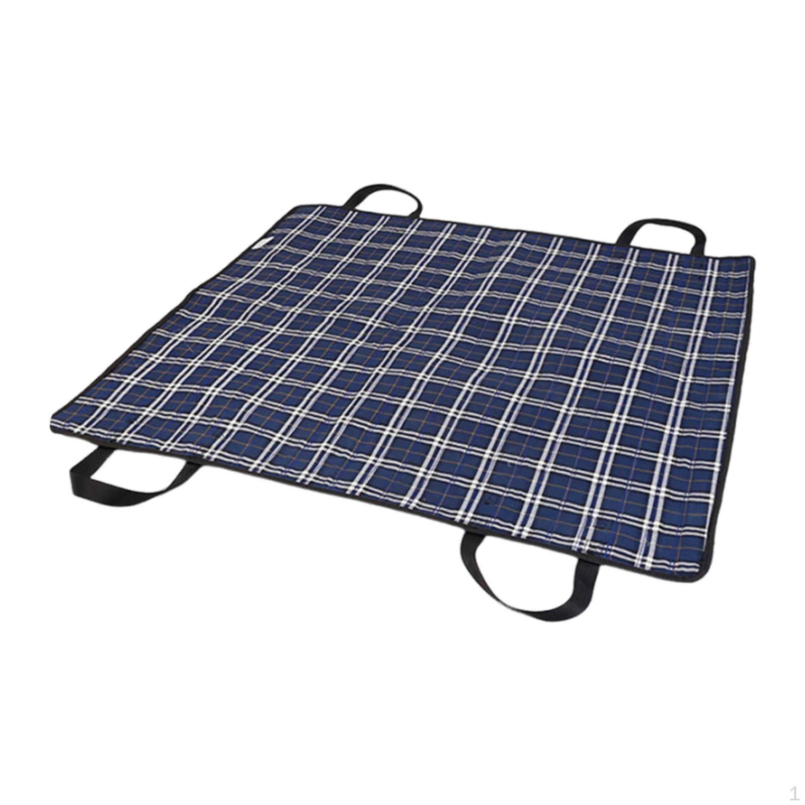 

Позиционирующие подушечки для кровати с ручками. Слайд-лист для пациента для изменения положения. Blue plaid