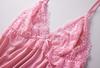 Sexy Lingerie Babydoll Nightgown Sexy Chest with Cute Lace On the Chest Soft and Gentle To Wear [Synlala] V-shaped