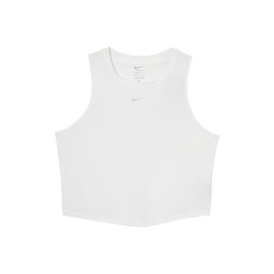 One Classic Dri-FIT Solid Color Logo Comfortable Casual Sleeveless Tank Top Women Tops White Black FN2846100