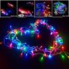 Solar LED Starry String Lights - Colorful Outdoor Decoration for Festivals, Weddings, and Rooms