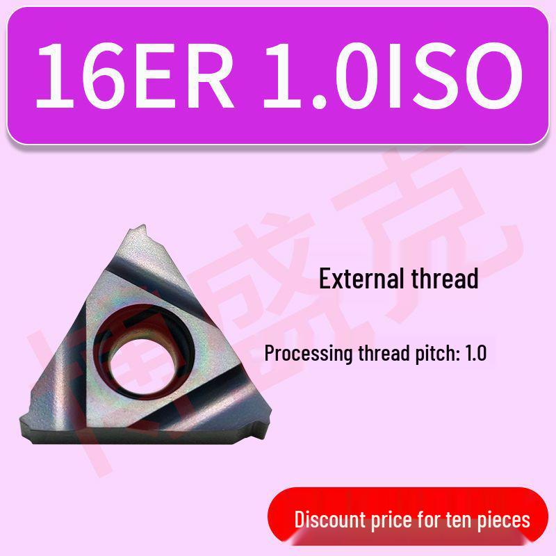 CNC High Hardness Threading Inserts for Internal/External Use (16ER/IRAG60) 1.5/2.0/2.5 Sizes, 40-60° Angles