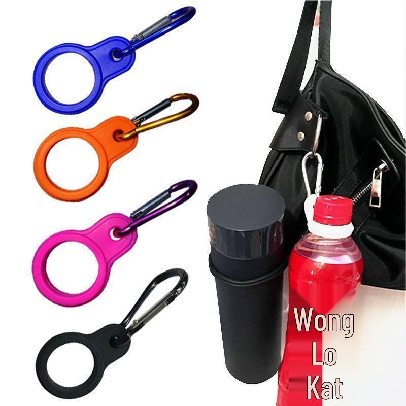 Multi-Color Insulated Silicone Water Bottle Carabiner Buckle for Outdoor Use