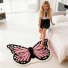 70*100cm Butterfly-shaped Faux Cashmere Rug, Skin-friendly And Comfortable Bedside Blanket