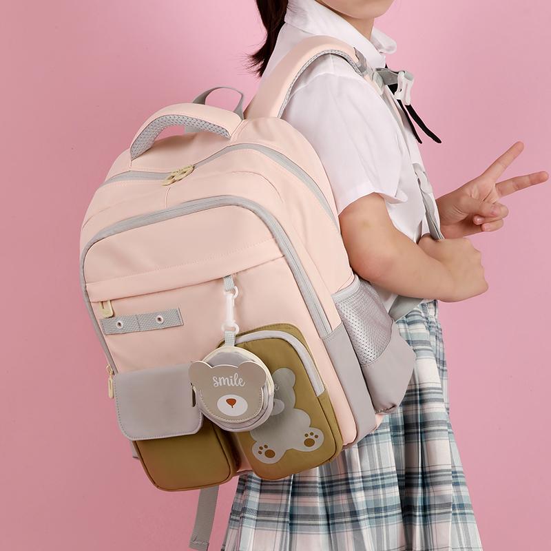 Cartoon Children's Schoolbag Boys and Girls Backpack Lightweight Ridge Protection Backpack