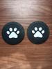 BEAGLE CAT Paw Pattern Non-Slip Car Coaster (Black)