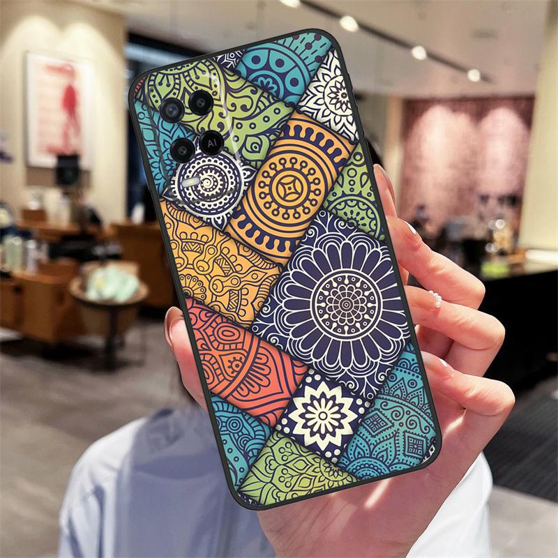 Mandala Case For Oppo A94 A54 A40 A60 A80 A98 A78 A18 A38 A58 A16 A76 A96 A17 A77 A74 A57S A15 Cover