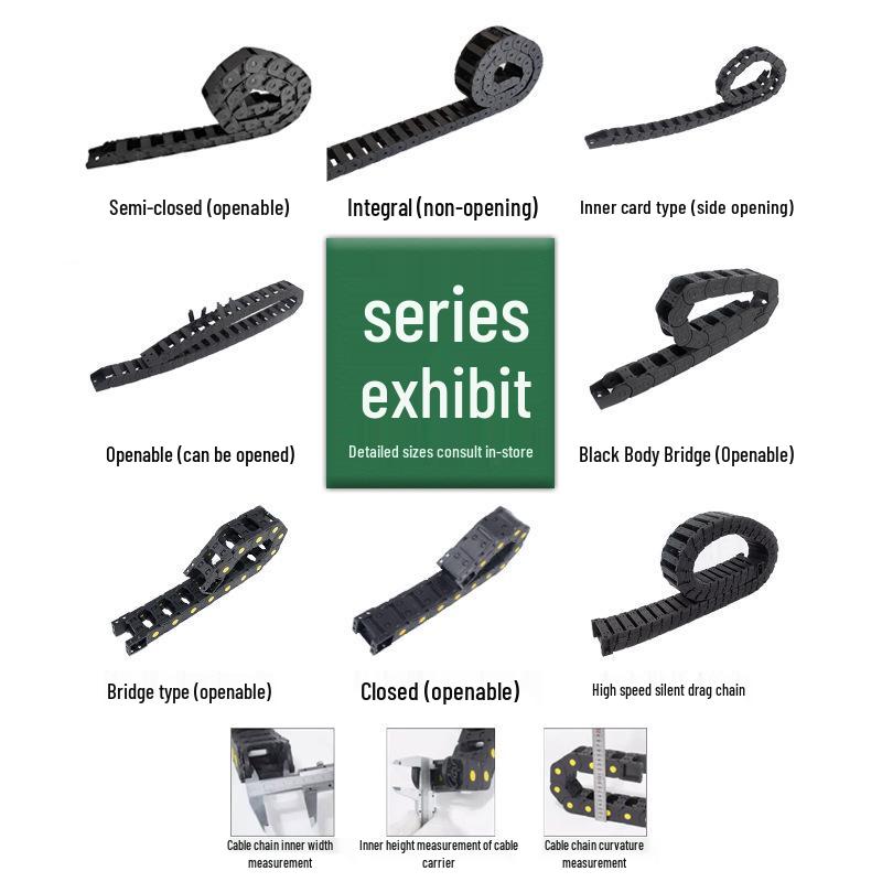 

Bridge-Type Nylon Drag Chain for CNC Machine and Mechanical Engraving Tool Accessories
