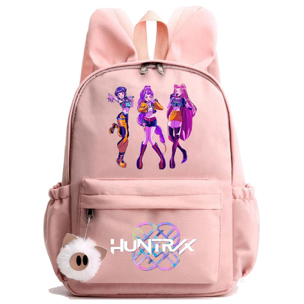 Anime K-Pop Printed Waterproof Backpack Student Teenager Bookbag for Boy Girl Bookbag Schoolbag Women Large Capacity Travel Bag Kid Gift Mochila