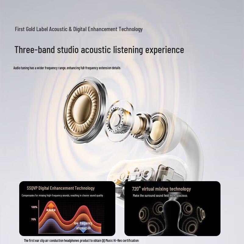 Sanag Z50S Pro Ear-Clip Wireless Sport Bluetooth Headset