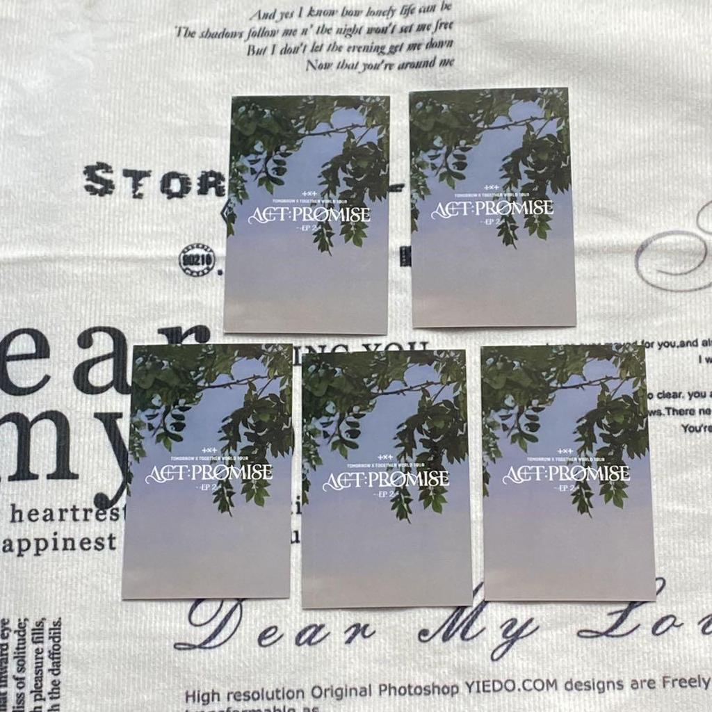 [USED] TXT All members ACT:PROMISE EP.2 Incheon trading card MOAZONE