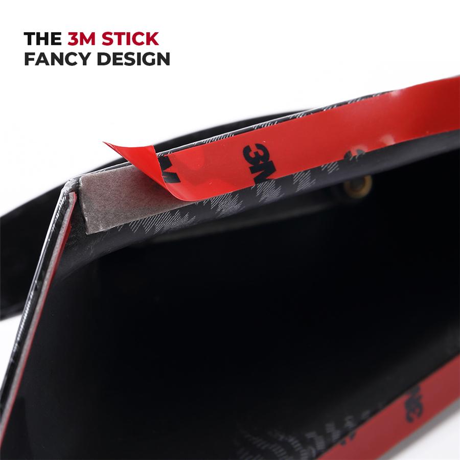 Fairing Winglets Aerodynamic Wing For Honda CBR650R Motorcycle Wing Protection Cover Kit Fixed Winglet CBR 650R 2019-2021 Red + Carbon Fiber Loo