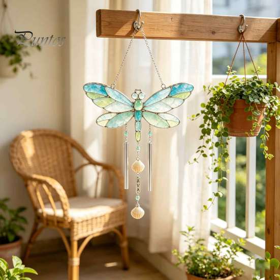 Dekorative Artikel für Haus Küsten-Glanz Meerglas Sonnenfänger, Acryl Ozean-Thema Fenster Einzigartige Wandkunst Büro Hängende Dekoration, Miniatur-Ornament Zuhause
