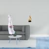Porcelain Lady Figurine Modern Art Sculpture Nordic Girl Statue Abstract Fire Ornament Resin Flame
