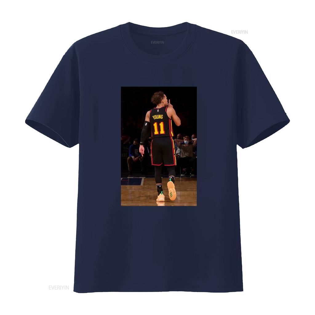 Trae Young Ššš Vintage Tričko Basketbalový Fanoušek Retro Sportovní Design vintage Vypraný Měkký Pružný Pohodlný móda