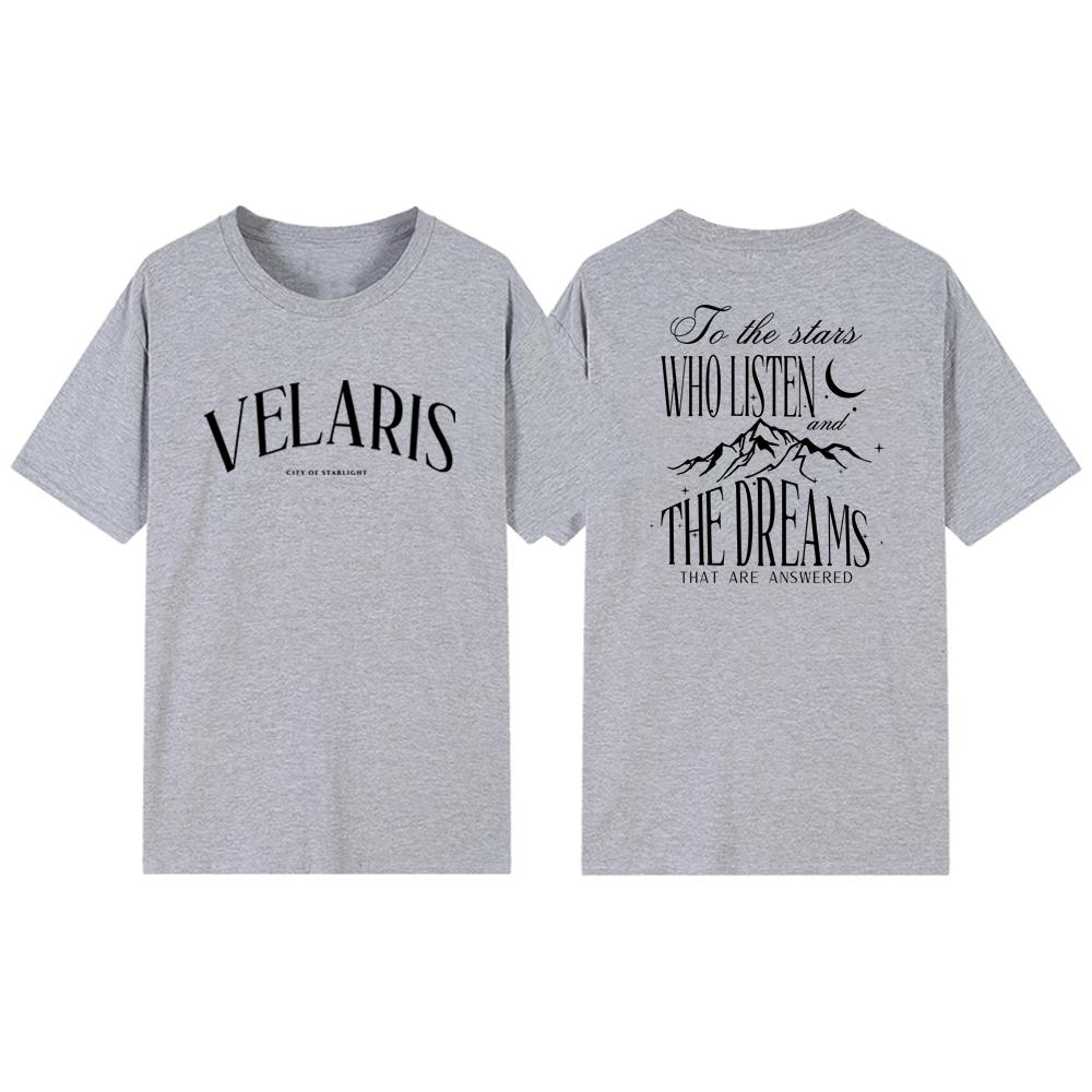 Velaris City of Starlight Acotar Graphic T Shirts Night Court Shirt Bookish Gift Men Women Short Sleeve Tshirts Streetwear Tops