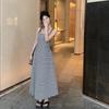 Trendy 2025 Summer Striped Backless Camisole Dress for Women