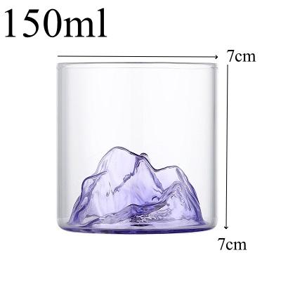 150ml/300ml Small Transparent Glass Coffee Cup Mountain Glass Whisky Heat Resistant Tea Drink Milk Juice Cup Bar Tool